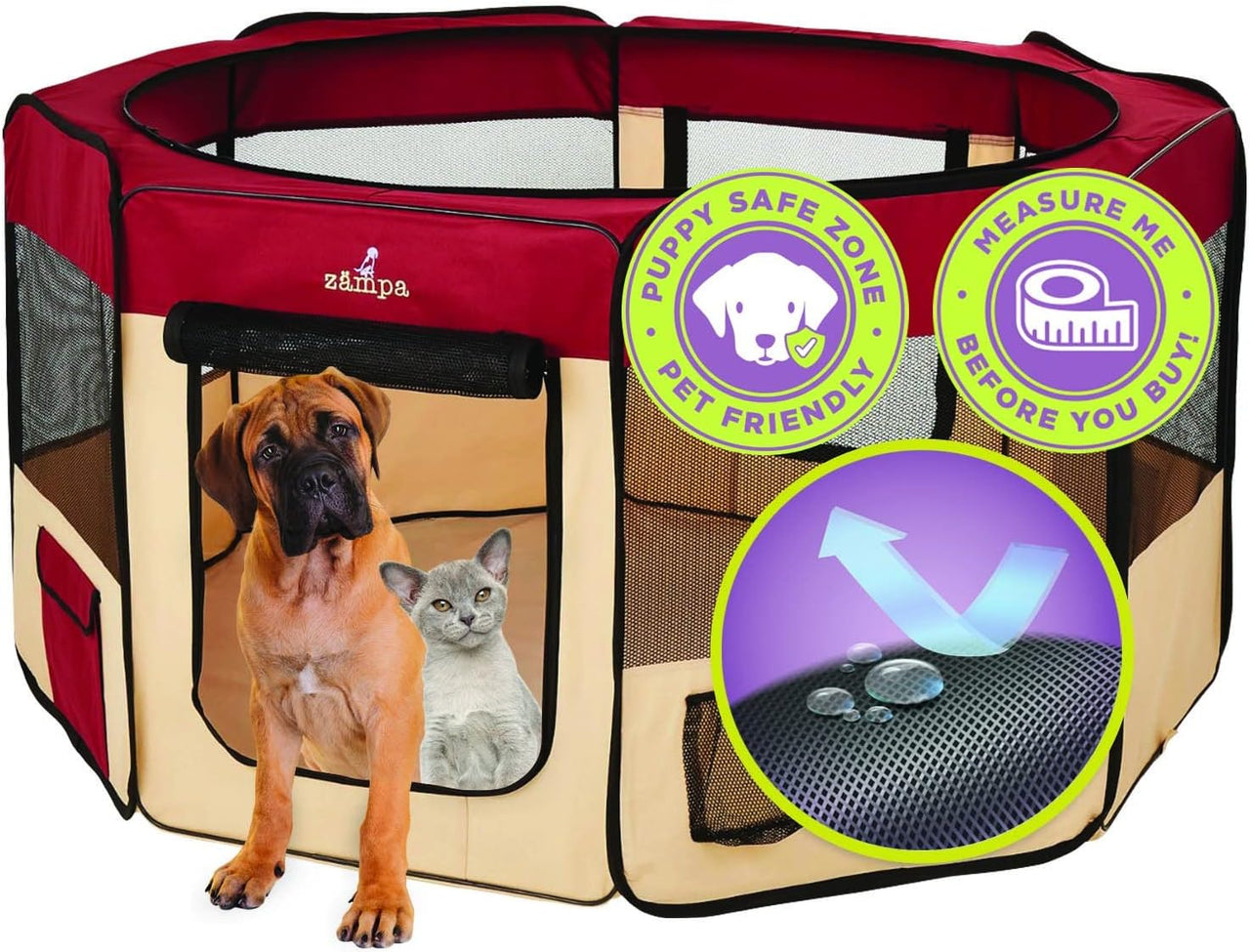 Zampa Pet Playpen - liquidation.store