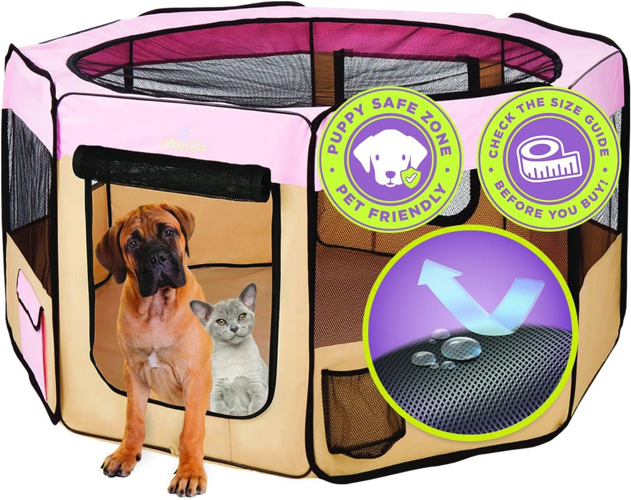 Zampa Pet Playpen - liquidation.store