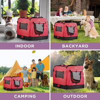 Thumbnail for Zampa Pet Portable Crate – Great for Travel, Home and Outdoor - Red (XS) - liquidation.store