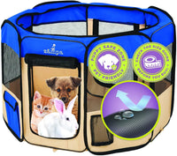 Thumbnail for Zampa Popup Pet Playpen - Blue (SML) - liquidation.store