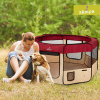 Thumbnail for Zampa Popup Pet Playpen (Red XL) - liquidation.store