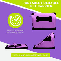 Thumbnail for Zampa Portable Pet Crate - Pink (XXXL) - liquidation.store