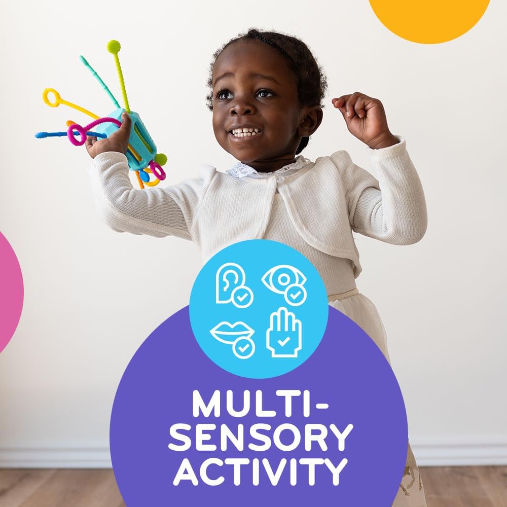 Zippee Pull String Sensory Activity Toy with Unique Textures & Sound - Producing Cords - liquidation.store