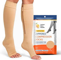 Thumbnail for Zipper Compression Socks - Lemon Hero Health - liquidation.store