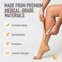 Thumbnail for Zipper Compression Socks - Lemon Hero Health - liquidation.store