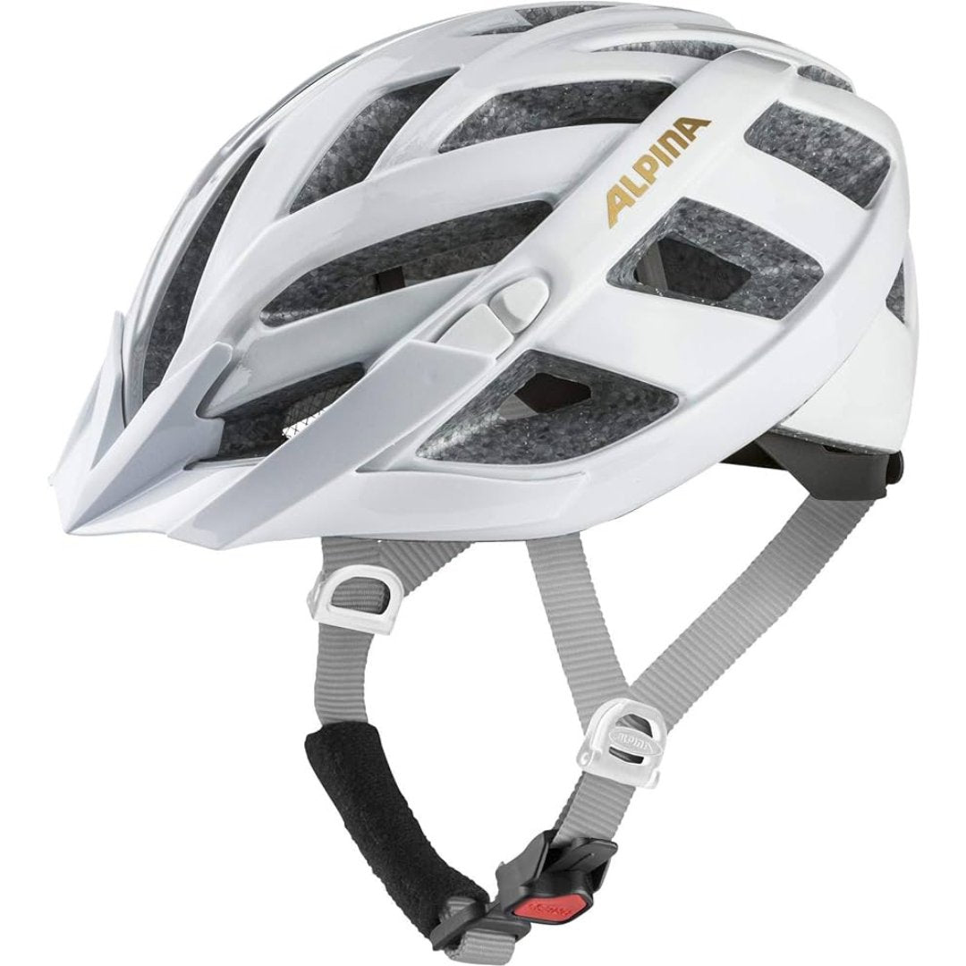 Alpina Panoma Unisex Bike Helmet White Gold - Small Medium - 52-57cm - liquidation.store