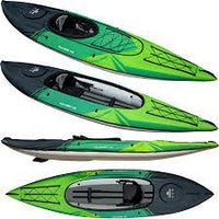 Thumbnail for Aquaglide Navarro 130 1-Person Inflatable Recreational Touring/Covered Deck Kayak Bundle - liquidation.store