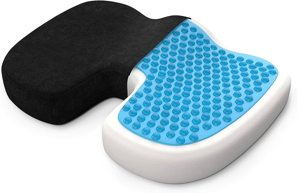 Bonmedico Orthopaedic Gel Seat/Desk Cushion - Blue - liquidation.store