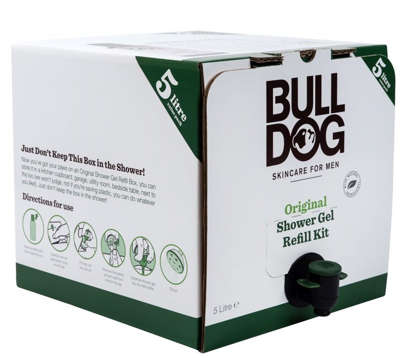 Bulldog Shower Gel 5 Litre Refill Pack - The Original - liquidation.store