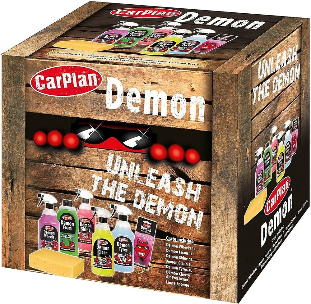 CarPlan Demon Car Cleaning Gift Set - 7 pieces - liquidation.store