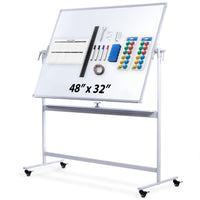 Thumbnail for CREATIVE SPACE White Board - Large 32x48 Inch Mobile Magnetic Whiteboard with Stand - liquidation.store