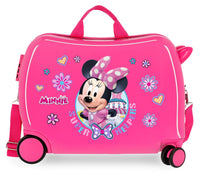 Thumbnail for Disney Pink Ride on Kids Suitcase - Minnie Mouse Super Helper - liquidation.store