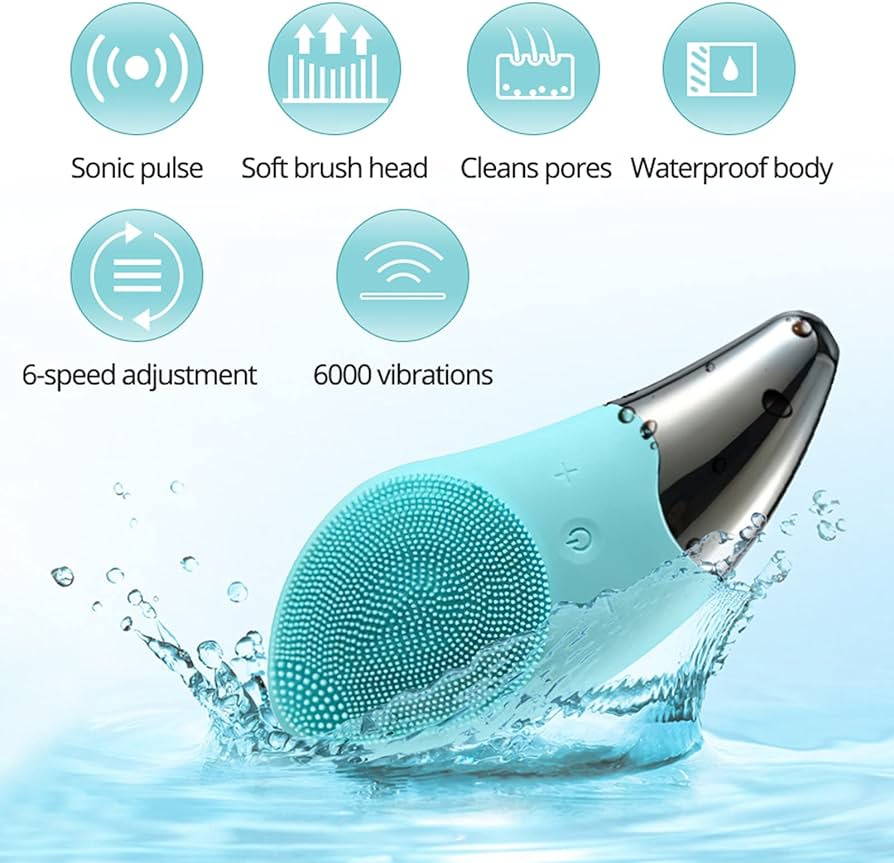Fortify Electric Facial Cleansing Brush - Aqua - liquidation.store