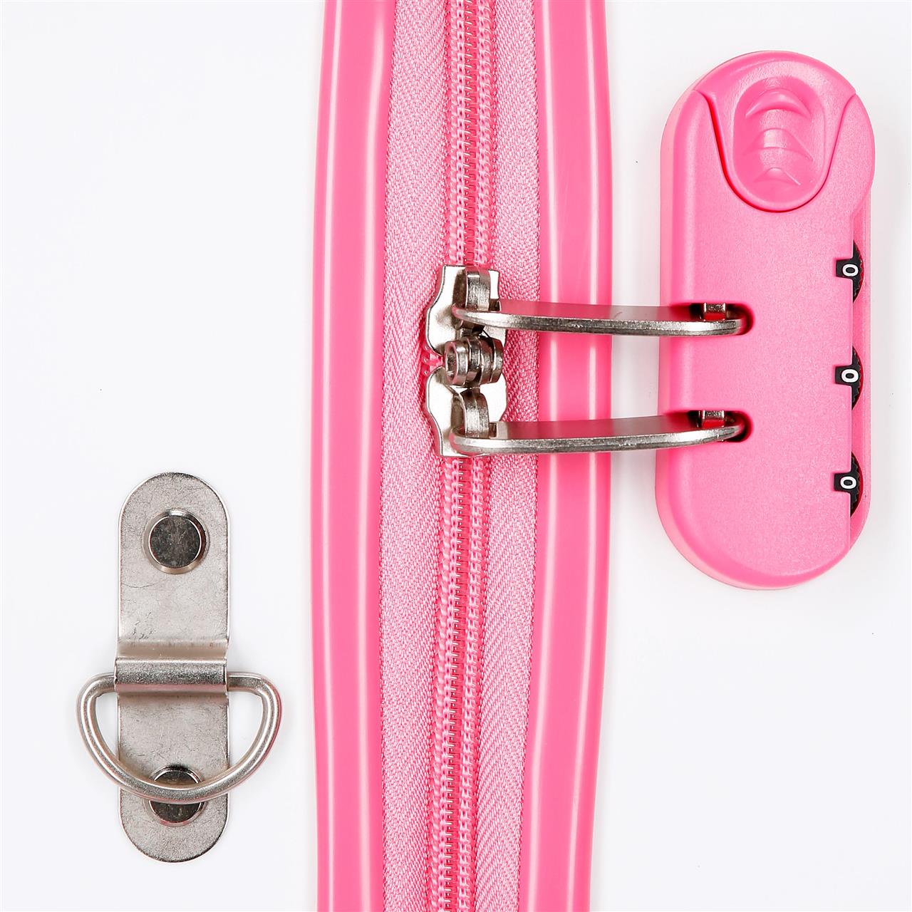 Frozen Red Pink White Ride on Kids Suitcase - Elsa Magic - liquidation.store