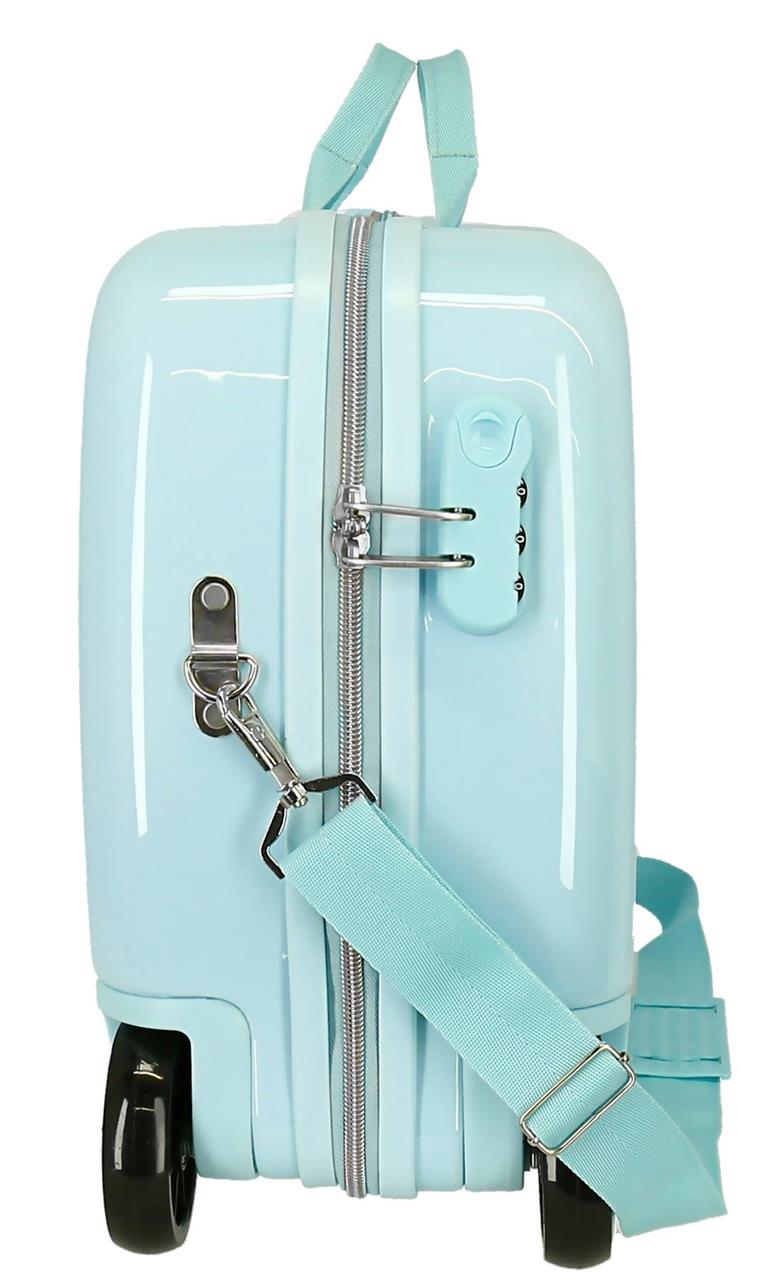 Frozen Ride on Kids Suitcase Turquoise - Elsa Magic - liquidation.store