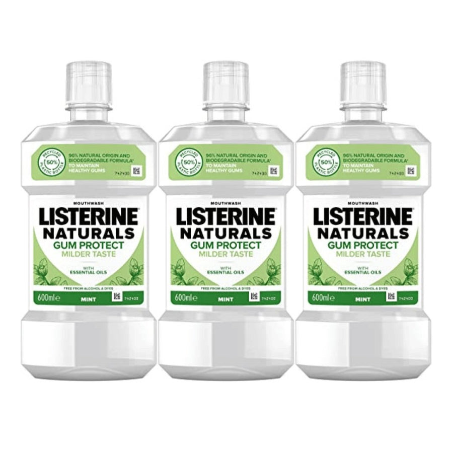 Listerine Natural Gum Protect XL - 3 x 600ml - liquidation.store