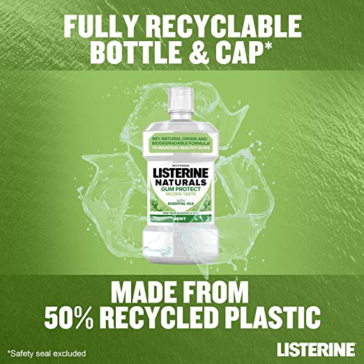 Listerine Natural Gum Protect XL - 3 x 600ml - liquidation.store