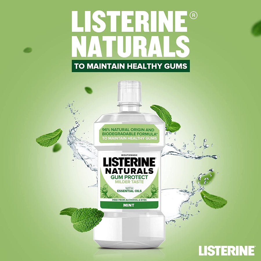 Listerine Natural Gum Protect XL - 3 x 600ml - liquidation.store