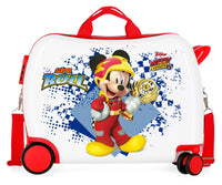 Thumbnail for Mickey Mouse Disney Red White Ride on Kids Suitcase - Mickey Let's Go - liquidation.store