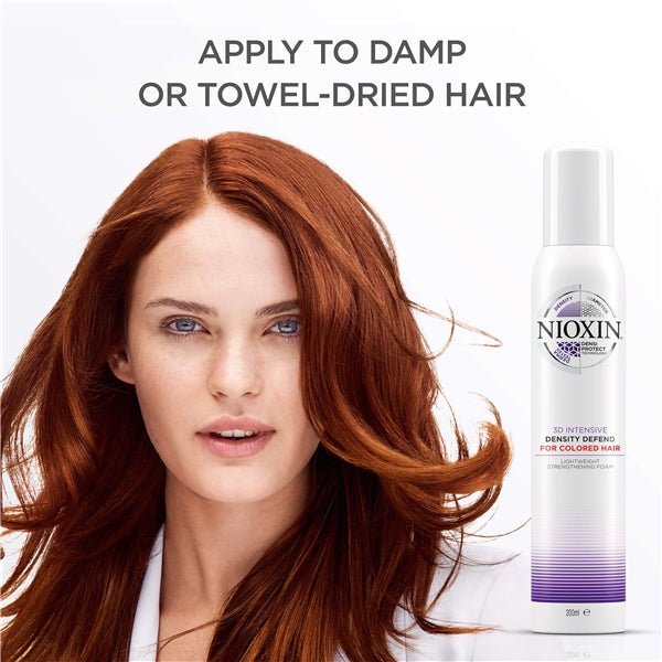 Nioxin Density Defend Foam for Coloured Hair 200ml x 3 - liquidation.store