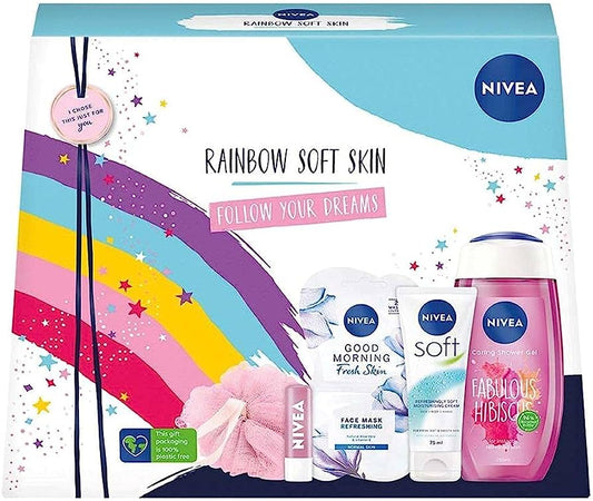 NIVEA Rainbow Soft Skin Gift Set - 5pc - liquidation.store