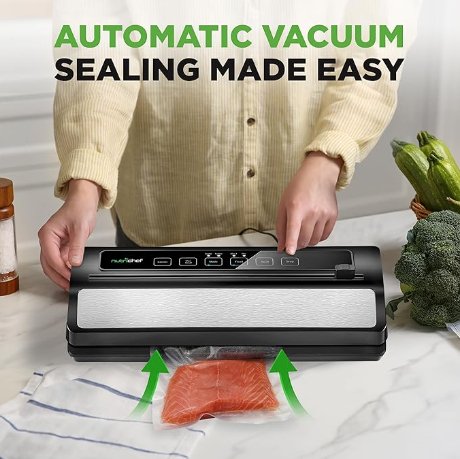NutriChef Automatic Food Vacuum Sealer Starter Kit - liquidation.store