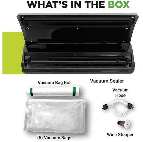 NutriChef Automatic Food Vacuum Sealer Starter Kit - liquidation.store