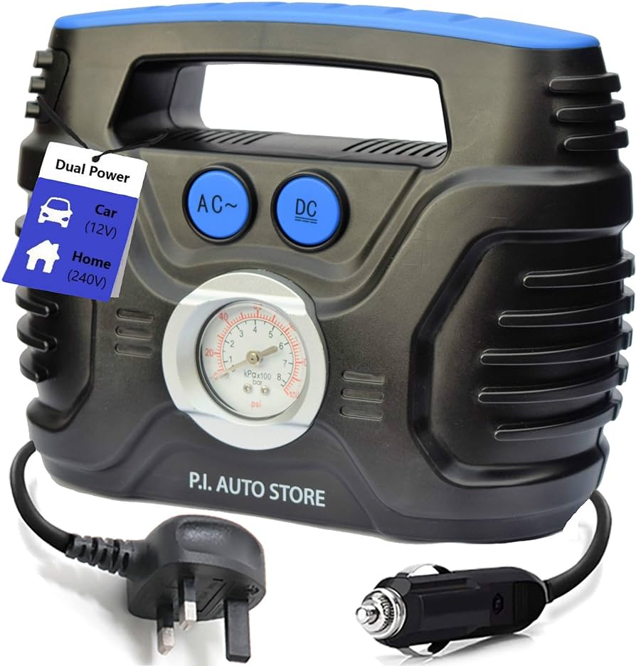 P.I. Auto Store Dual Electric Fast Inflating Tyre Pump - liquidation.store
