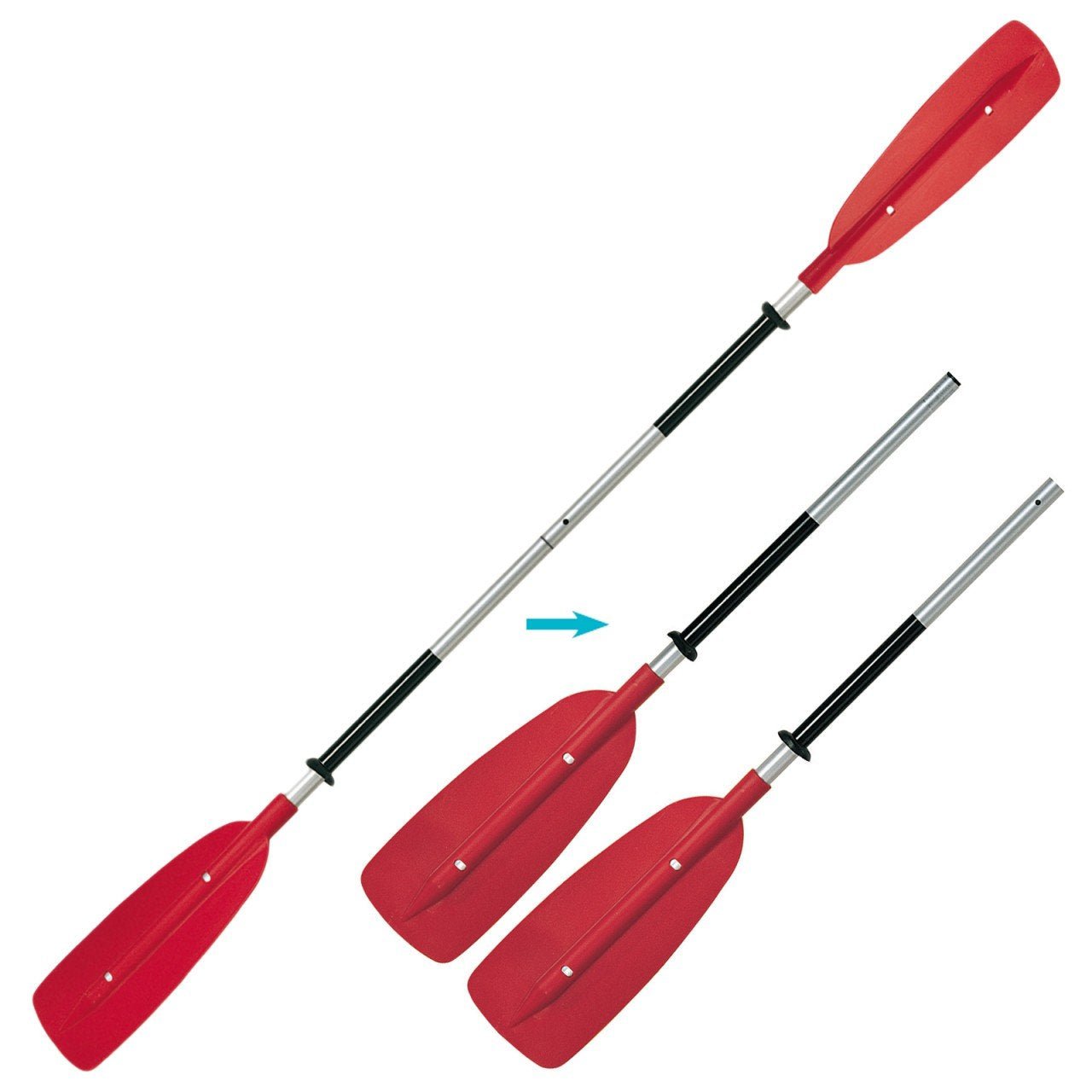 Pro Bravo 2 Piece Kayak Paddle - Red - liquidation.store