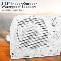 Thumbnail for Pyle Dual Waterproof 400W Outdoor Speaker System - 5.25