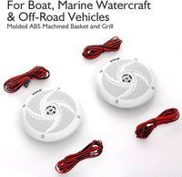 Thumbnail for PYLE Marine Speakers - 6.4 Inch 2 Way Waterproof and Weather Resistant Outdoor Stereo Speakers - PLMRS53WL - liquidation.store