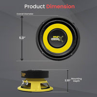 Thumbnail for Pyle PLG54 200W 5 inch Mid Bass Woofer Driver Single - liquidation.store
