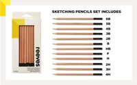 Thumbnail for Reeves Sketching Pencil Set - Pack of 12 - liquidation.store