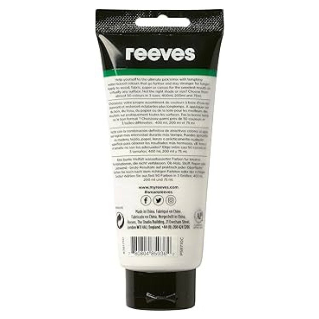 Reeves Titanium White Acrylic Paint - 200ml - liquidation.store