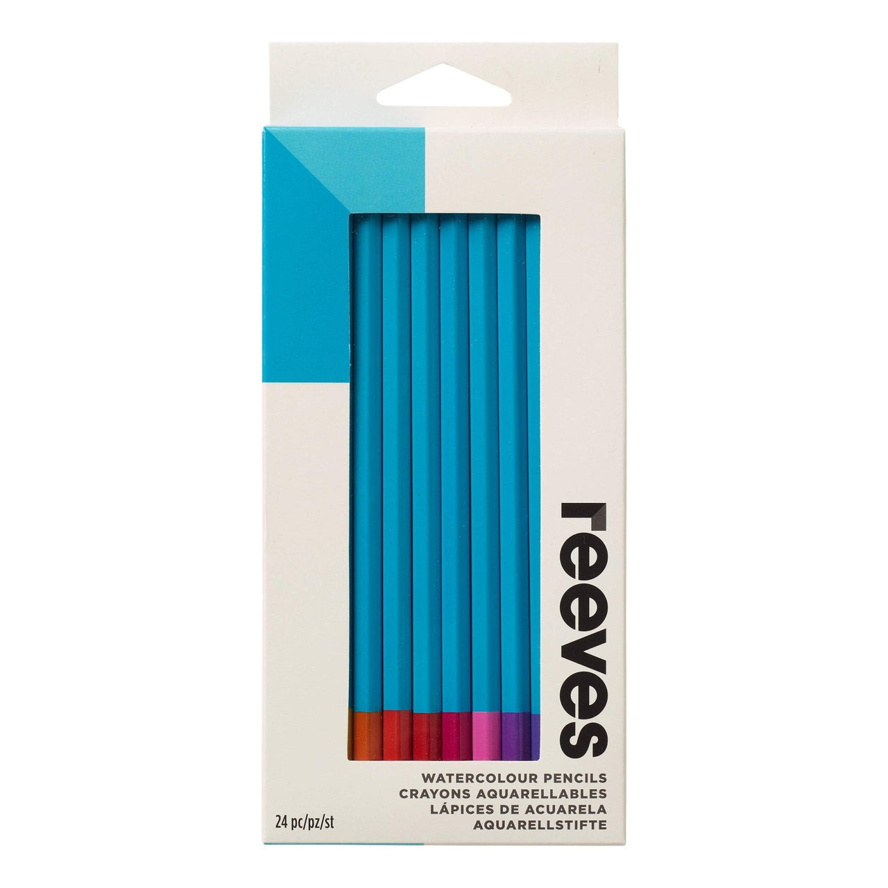 Reeves Watercolour Pencils - Assorted Colours - Pack of 24 - liquidation.store