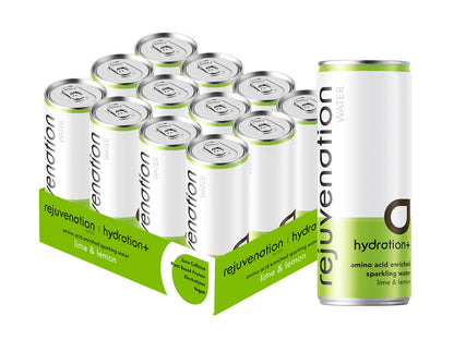 Rejuvenation Water Hydration+ Lime & Lemon - 24 cans - liquidation.store