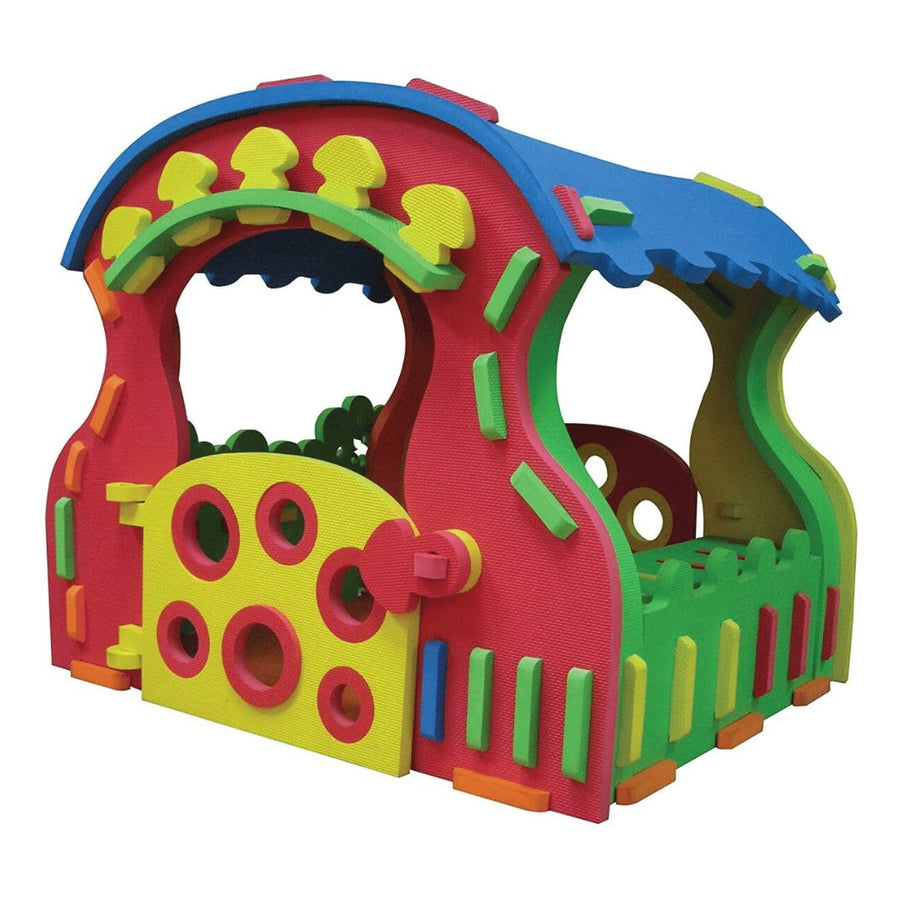 RICCO Kids EVA Playhouse Interlocking Indoor and Outdoor Puzzle Playmat (Giant Mushroom) - liquidation.store