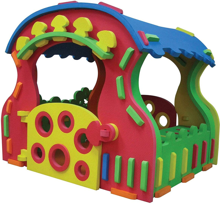 RICCO Kids EVA Playhouse Interlocking Indoor and Outdoor Puzzle Playmat (Giant Mushroom) - liquidation.store