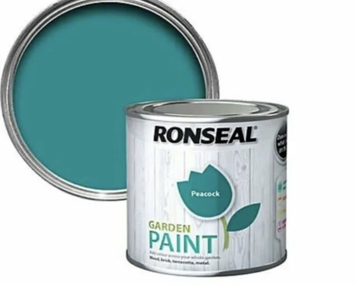 Ronseal Garden Paint -Peacock Green 250ml - liquidation.store