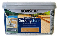 Thumbnail for Ronseal Perfect Finish Decking Stain 2.5 litre - Country Oak - liquidation.store