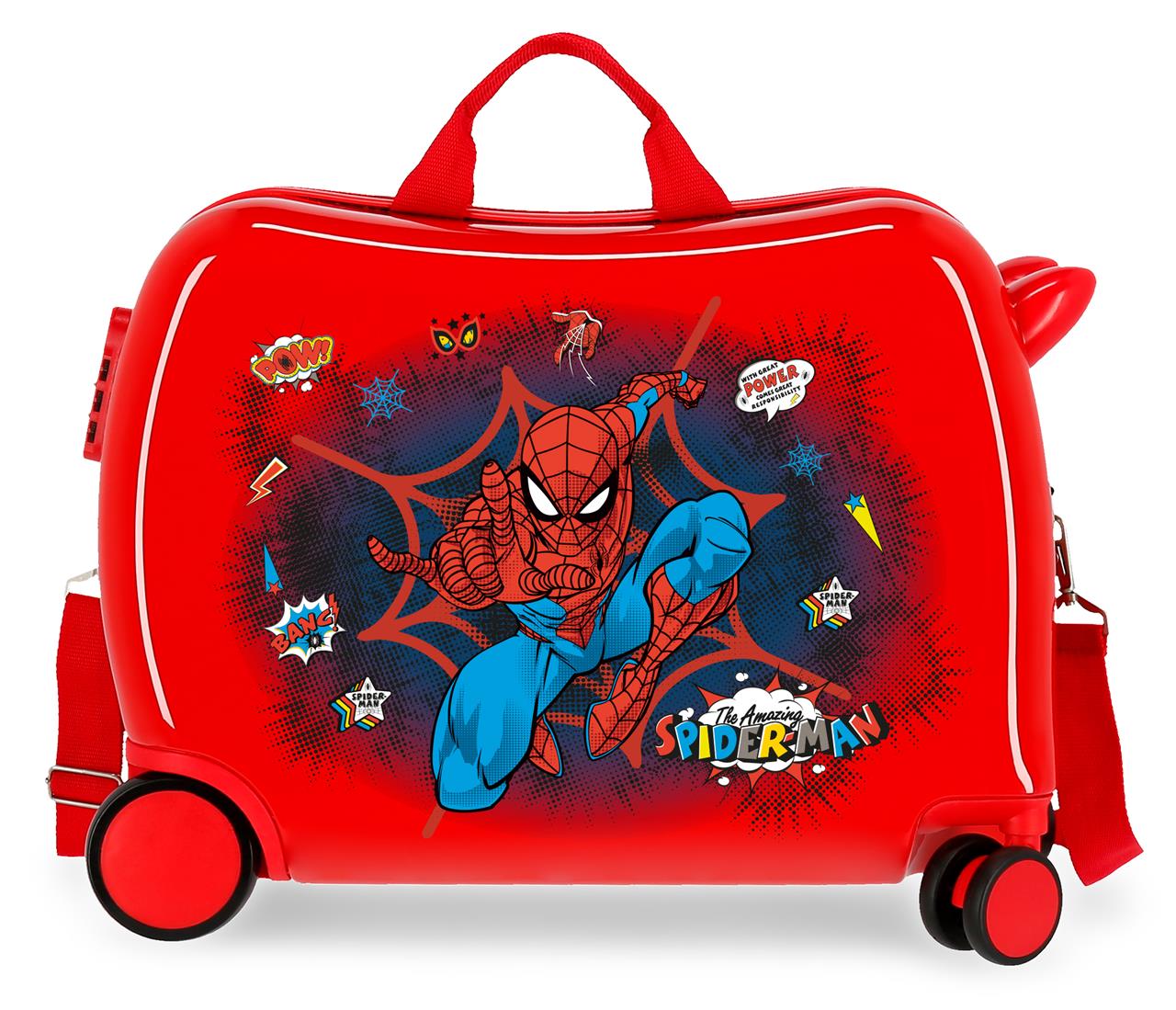 Spiderman Ride on Suitcase Red Kids aged 3-7 - liquidation.store