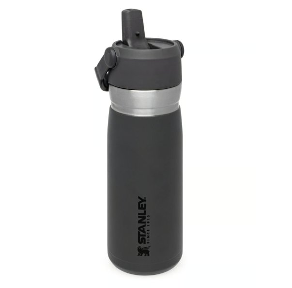 Stanley IceFlow Stainless Steel Water Bottle 650ml - Charcoal - liquidation.store