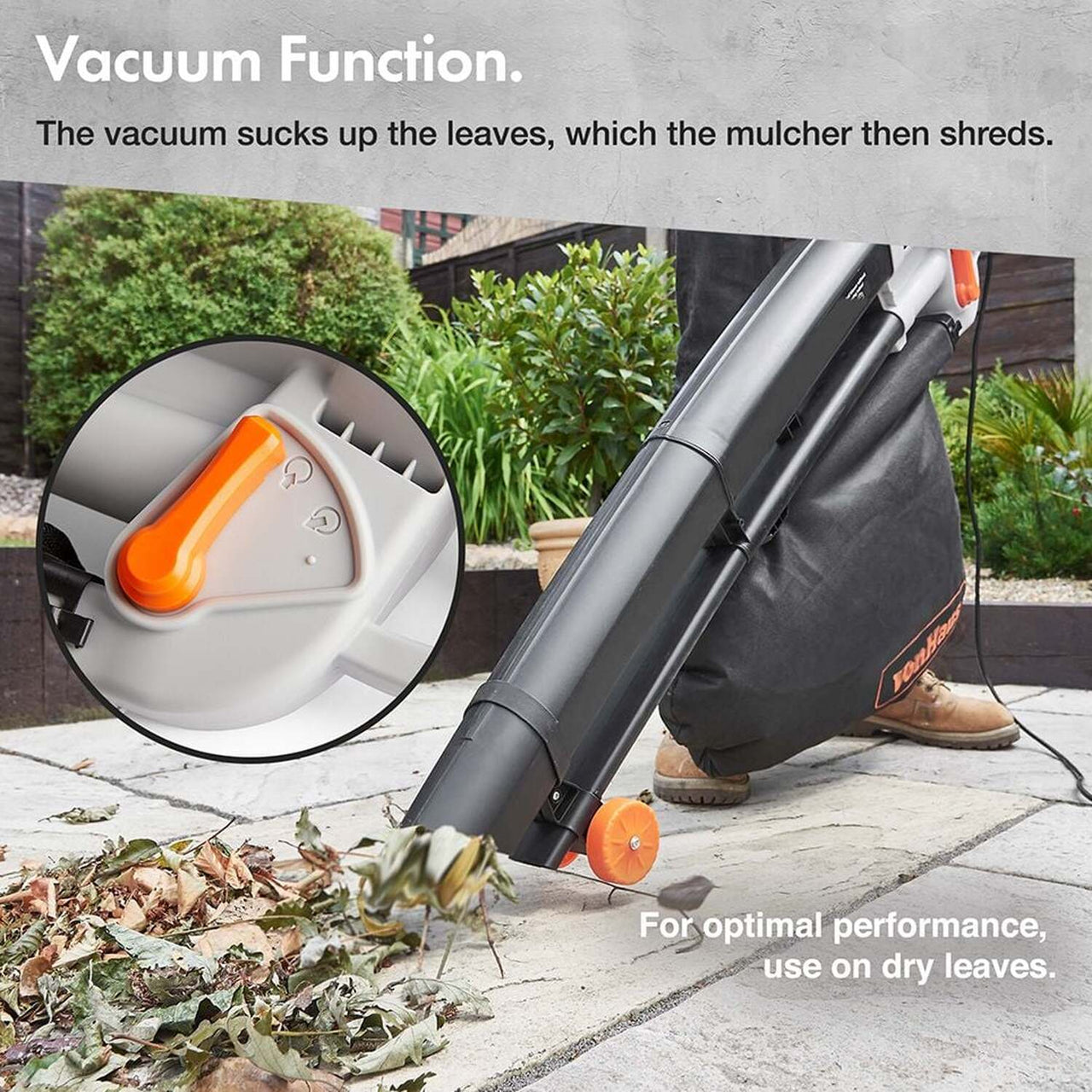 VonHaus Leaf Blower and Vacuum 3000W - liquidation.store