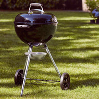 Thumbnail for Weber Original Kettle Charcoal Grill Barbecue, 47cm | E-4710 BBQ Grill with Lid Cover, Thermometer, Stand & Wheels - liquidation.store